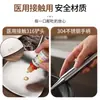 Espátulas de Acero Inoxidable Seleccionadas Cuidadosamente para Cocina, Espátulas Gruesas para Freír, Cucharas Soperas con Mango Largo Anti-Escaldaduras, Utensilios de Cocina para el Hogar al por Mayor
