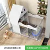 Cerca para animais de estimação Isolamento para cães Combinação livre Interior Canil para cães pequenos com área sanitária Cerca doméstica Gaiola para cães