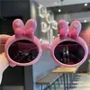Nuevas gafas de sol de silicona con lazo de conejito para niños, gafas de silicona polarizadas lindas para bebé, gafas de sol lindas de dibujos animados