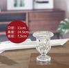 Copo de Vinho Criativo Estilo Europeu Espessado Base de Vaso de Vidro Transparente de Pé Alto Artesanato de Cristal para Mesa Decorações
