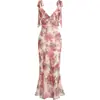 2026 nuevo vestido de verano elegante floral de corte ajustado con escote bajo para mujer, transfronterizo europeo y americano, para Amazon