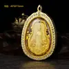 Colgante de Aleación Guanyin Mazu Guan Gong Cinco Dioses de la Riqueza Chapado en Oro y Plata Real Adorno Colgante para Coche Espíritu Guardián Artículo Popular en Transmisión en Vivo