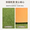 Alfombra de balcón, impermeable, a prueba de sol, lavable con paño, lavable y personalizable para áreas de ocio, patios exteriores, antideslizante, absorbente, tapete verde