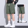 Shorts de Seda de Hielo para Hombre Verano Delgados Sueltos Transpirables Absorbentes de Sudor Pantalones de Playa Marca Trendy Multibolsillos Pantalones Casuales para Hombre