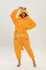 Pijama Onesie de Flanela Azul Gato Garfield Fofo para Outono e Inverno para Crianças, Meninos e Meninas, Roupa de Dormir Desenho Animado de Animal