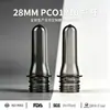 Pré-forma de garrafa PET transparente de material novo, diâmetro de 28mm, grau alimentício, para embalagem de bebidas líquidas em grandes quantidades