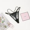 Tanga Caliente de Tiro Bajo para Mujer, Sexy Lencería de Encaje con Tirantes, Tanga Sexy de Verano