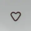 Mosquetón de aleación con forma de corazón de colores pintado, clip de resorte, clip de escalada, llavero, colgante, gancho, accesorios para joyería DIY