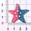 Accesorios de resina de estrella de mar con degradado simulado para fundas de teléfono DIY, imanes para refrigerador, hebillas de zapatos, accesorios para el cabello y materiales decorativos