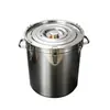 Cubo para muestras de carbón con hebilla de acero inoxidable, sellado con hebilla para prevenir la evaporación de la humedad de la muestra de carbón, cubo de muestreo para pruebas de carbón