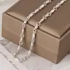 Collar Trendy para Hombre Imitación Plata con Dragón, Cabeza de Dragón, Hueso de Dragón, Cola de Zorro y Diseños de Eslabones de Bambú, Fabricante de Joyería Chapada en Plata