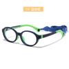 18176 marco de gafas infantil ultraligero de silicona TR90 marco redondo lindo versátil gafas lisas gafas de mujer con graduación