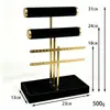 Soporte de Joyería en Forma de T de Terciopelo de Fábrica Estante de Almacenamiento para Collares, Pulseras, Anillos Accesorios de Joyería Exhibición Accesorios de Exhibición Venta al por Mayor
