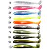 Cola de T de dos colores Paquete de 10 5.5/7/9cm Señuelo Luya Insecto Blando Lanzamiento Lejano Señuelo Artificial Pesca Pez Mandarín Perca Señuelo Blando