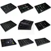 Bandeja de tela para joyas, Bandeja expositora de anillos de joyería, Caja expositora de joyería, Bandeja expositora de joyería