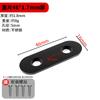 Ángulo de acero inoxidable negro Código 90 grados Ángulo recto Triángulo Soporte de hierro Marco Fijación Conector Muebles Tablero de madera Laminado Arrastre