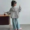Chaqueta de Primavera para Niñas 2026 Nuevo Estilo Chaqueta con Capucha de Gato de Dibujos Animados para Niñas de Primavera y Otoño Cortavientos Reversible