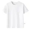 Camiseta de Manga Corta para Niños de Peso Pesado 260g Verano Holgada Versátil Cuello Redondo Camiseta para Niños y Niñas Color Sólido Fuente Mayorista