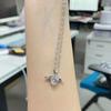 Estilo Doce e Cool ~ Asas de Anjo Asas Zircônia Corrente para Clavícula Coração Costura Corrente Pingente de Garota Cool Colar