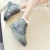 Botas Femininas Estilo Novo Outono e Inverno 2026, Botas de Algodão com Forro de Lã, Botas Curtas Quentes, Botas de Neve com Cadarço para Mulheres, Botas de Neve Femininas