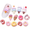 Juguete de Comida Simulada Donut Helado Arte de Uñas Joyería Decoración de Uñas de Resina Accesorios Pequeños Lindo DIY Pegamento de Crema