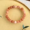 Pulsera China Hecha a Mano con Cuentas de Piedra de Color Pulsera Nicho de Lujo Ligero Pulsera para Novia Apilada Elástica de Cuerda con Cuentas
