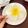 Presilha de Flor de Ovo Feminina 2025 Nova Sensação de Luxo Flor Grampo de Cabelo Parte Traseira da Cabeça Beira-Mar Flor de Ovo Adorno de Cabeça Presilha Tubarão