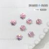 Pedras de Strass de Floco de Neve, Pedras de Strass Coloridas com Fundo Pontiagudo para Nail Art, Cristais de Vidro Brilhantes para Nail Art, Decorações Brancas de Flor de Gelo para Nail Art de Natal Venda por Atacado
