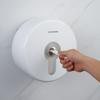 Caja de papel higiénico de rollo grande con dispensador central para pared, redonda, dispensador central de papel higiénico, ahorro de papel, corte automático de papel