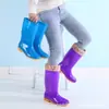 Botas de Lluvia para Mujer, Impermeables de Media Caña, Botas de Lluvia Antideslizantes de Caña Alta, Botas de Lluvia Calientes para Adultos de Caña Corta con Forro de Algodón para Cocina