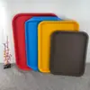 Bandejas de Servir de Plástico PP Coloridas Antideslizantes y Resistentes a Roturas en Stock para Uso Comercial en Comedores y Cadenas de Comida Rápida