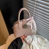 Bolsa Quadrada Pequena de Design de Nicho da Moda Tendência 2025 Nova Coleção Primavera Casual Feminina com Textura Bolsa de Ombro Único Transversal