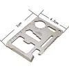 Tarjeta de herramienta universal creativa para camping al aire libre/Tarjeta de navaja suiza multifuncional 11 en 1/Tarjeta de camping/Tarjeta Universal de Supervivencia