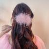 Otoño e Invierno Perla de Pluma Clip de Agarre para Mujer Sentido de Alta Gama Nuevo Pasador Parte Trasera de la Cabeza Moño Clip de Tiburón para Cabello Accesorios para Cabello Peludo