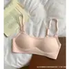 Popular sujetador de base sin costuras, simple, versátil y de corte bajo con soporte suave, sin aros y efecto de realce para que los bustos pequeños parezcan más grandes