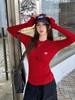 Cor Aveia 2026 Novo Suéter de Tricô de Manga Longa para Outono Inicial Feminino, Versátil Casual Gola Redonda Slim Fit Top