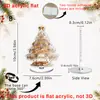 Adornos giratorios acrílicos 2D con forma de manzana de cristal de Papá Noel y muñeco de nieve, los más vendidos transfronterizos de Navidad, regalos decorativos
