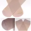 Meias Socas de Seda Core-Spun Langsha com 5 Pares, Meias Socas de Seda Femininas, Meias de Seda Cristal de Cano Médio, Duráveis para o Verão, Embalagem em Cartão