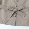 Z Estilo Europeu e Americano Transfronteiriço 2026 Nova Moda Elegante Amazon Atacado de Roupas Femininas Conjunto de Terno com Shorts Pied-de-poule