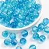 Cuentas Redondas de Resina Transparente de Colores Brillantes Cuentas Sueltas Pulsera Tejida a Mano para Manualidades Cuentas para Bolsos de Cadena Cuentas Brillantes Venta al por Mayor