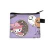 Monedero Serie Halloween Sanrio para Niñas, Billetera de Dibujos Animados de Aspecto Elegante, Bolsa para Audífonos con Cremallera Moderna y Linda, Caliente