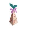 Nueva caja de dulces triangular con forma de sirena, ideal para bodas y fiestas de cumpleaños infantiles.