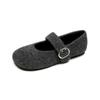 Zapatos de Invierno Calientes con Forro de Felpa Weimei Girl 6696-18 para Mujer, Zapatos de Gamuza de Lana con Piel, Zapatos Mary Jane de Una Correa