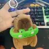 Celebridad de internet lindo capibara capibara colgante peluche juguete muñeca bolsa colgante llavero Muñeca Muñeca