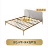 Cama de Metal Estilo Nórdico Lujo Ligero Cama Doble para Dormitorio Principal Cama Individual con Estructura de Hierro Cama de Hierro Forjado Moderna y Sencilla Popular en Internet