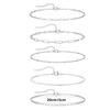 Anklet Mais Vendido na Amazon Multi-Camadas Sexy para Mulheres Conjunto Empilhado Corrente Dividida Moda Conjunto de 5 Peças para Tornozelo