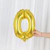 Globo Digital de Película de Aluminio Dorado de 16 Pulgadas 0-9 Decoración de Fiesta Banquete de Cumpleaños para Bebés y Niños Boda Tela de Papel de Aluminio