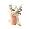 2026 Día del Maestro Nuevo Cubo de Abrazos Ramo Pequeño Flor de Hilo Tejido a Mano Regalo para Maestros Presente Creativo