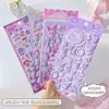 Pegatinas de Espuma Originales de Sanrio Kuromi - Dibujos Animados Lindas Estudiante Diarias Decoración de Collage Material DIY Pegatinas