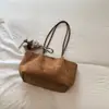 Bolso tote de gran capacidad para mujer 2026 nuevo elegante minimalista para ir al trabajo elegante color liso de moda bolso de hombro para debajo del brazo